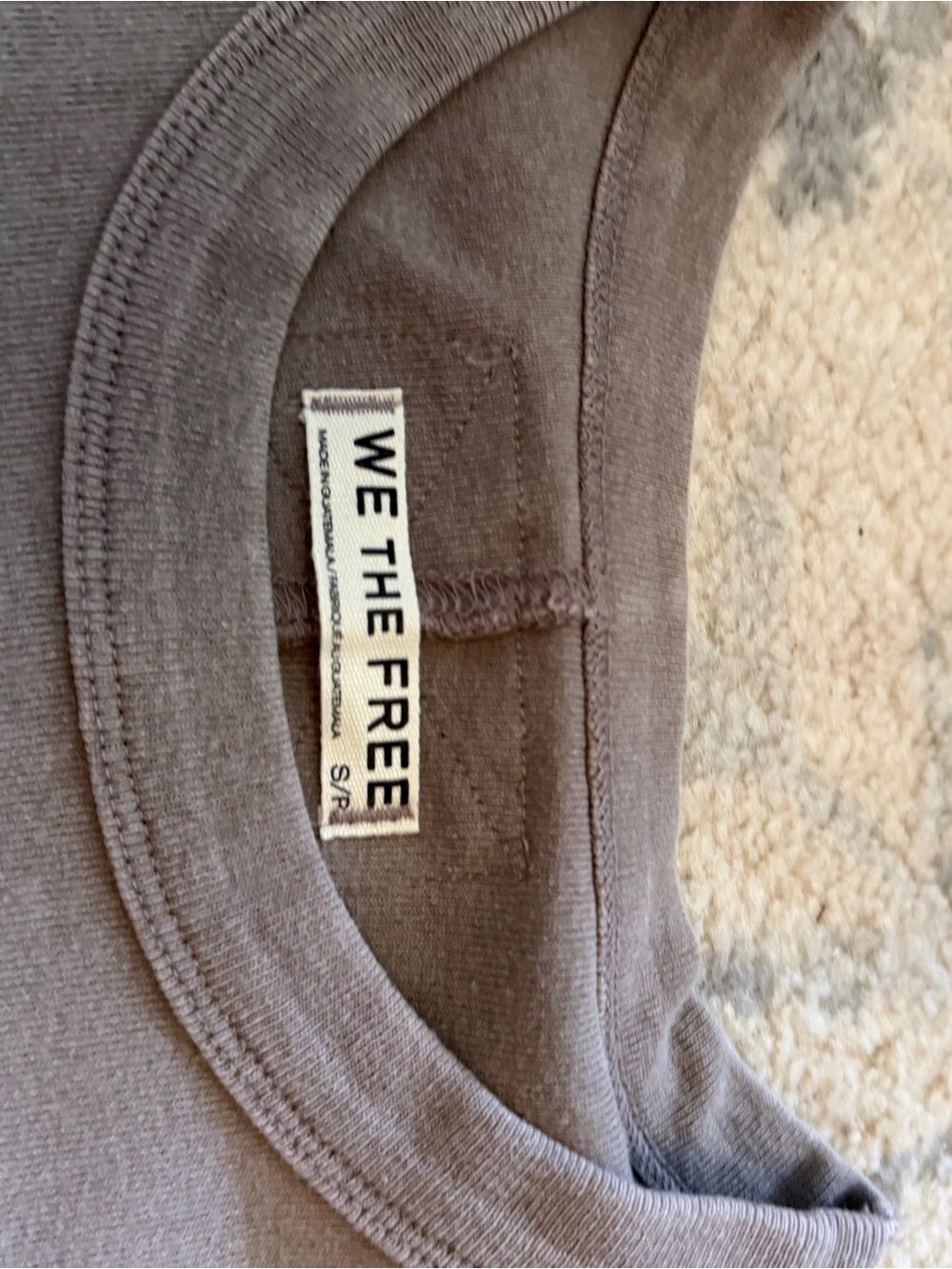 Free People Atlas Crew T-Shirt - dusted cocoa - Picture 3 of 4
